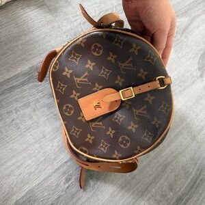 Louis Vuitton Brown Monogram Round Bag